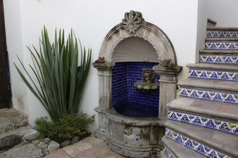 Entry Fountain and Stairs